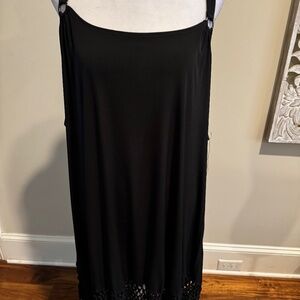 Cute and flirty black plus size bathing suit cover-up.  New with tags